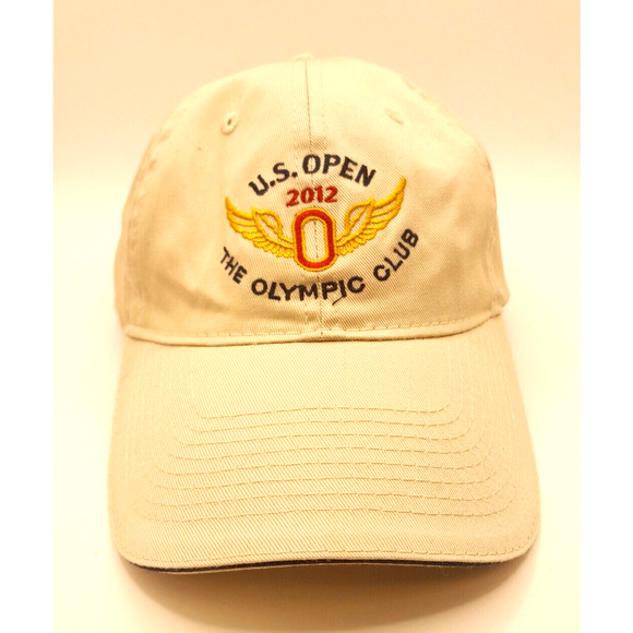 US Open 2012 The Olympic Club USGA Member PGA Golf Hat Cap Khaki Tan Strapback - Picture 1 of 5